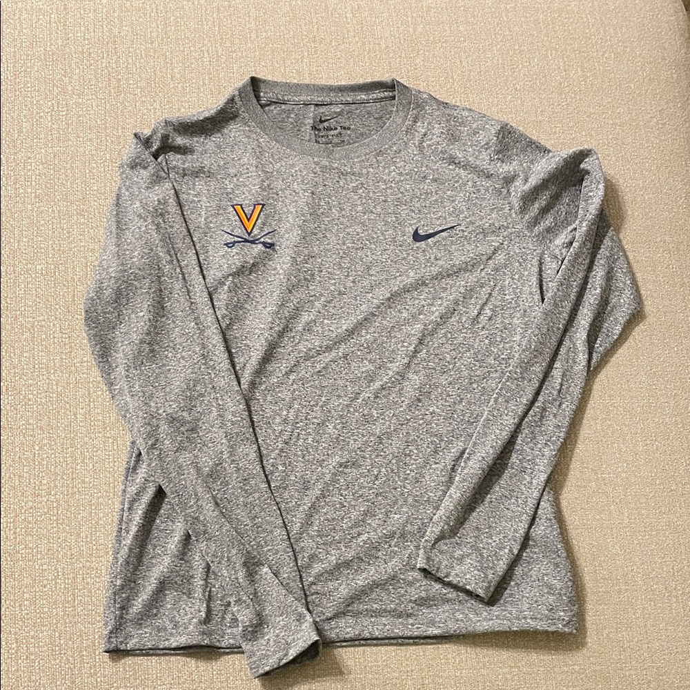 Nike Heather Gray Long Sleeve Men's Tee